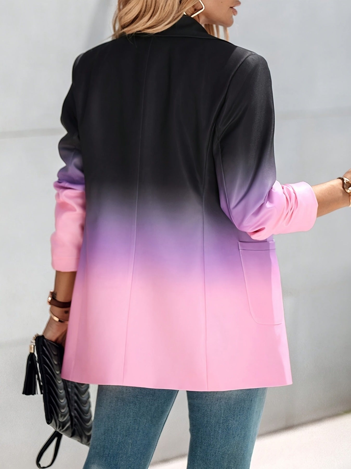 Gradient Long Sleeve Blazer| BeJeweled By Julie