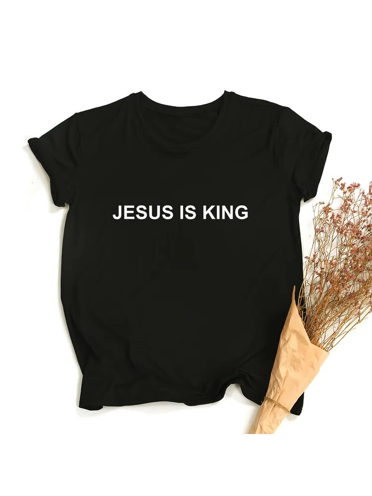 Jesus Is King ~Women T-shirt ~ Christian~ Faith~ Hope ~Love