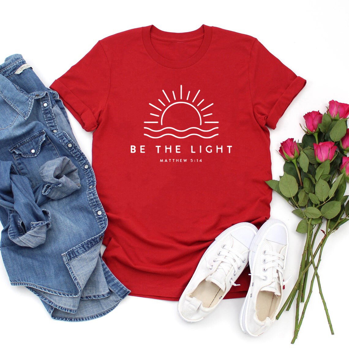 Be The Light T-shirt ~ Christians Mathew 5:14 ~ "Wear His Word" Collection"