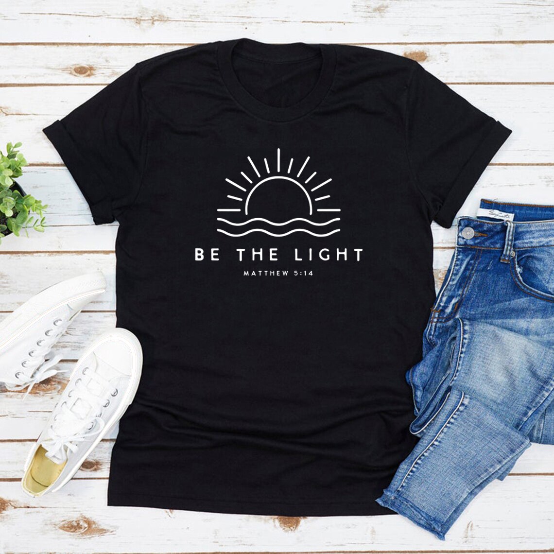 Be The Light T-shirt ~ Christians Mathew 5:14 ~ "Wear His Word" Collection"