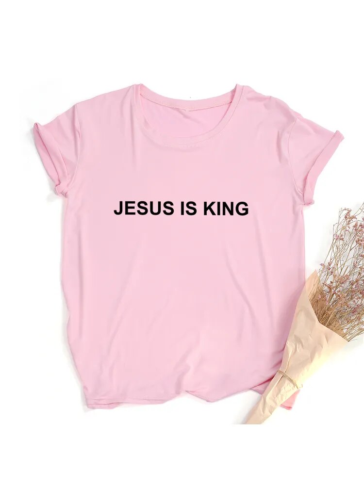 Jesus Is King ~Women T-shirt ~ Christian~ Faith~ Hope ~Love