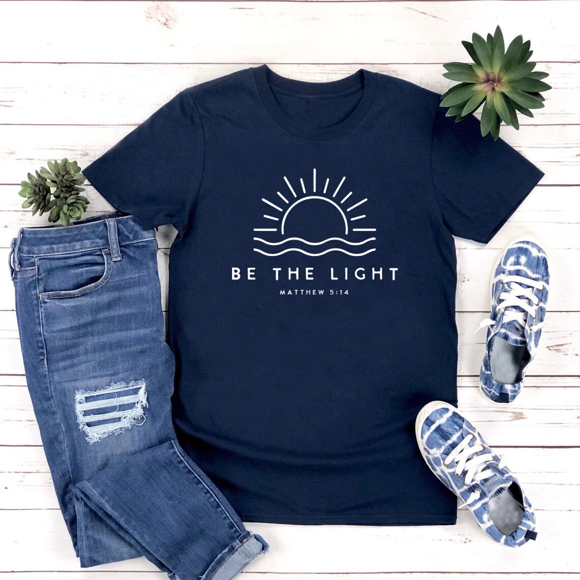 Be The Light T-shirt ~ Christians Mathew 5:14 ~ "Wear His Word" Collection"