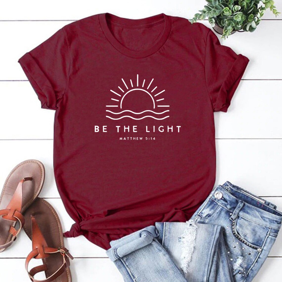 Be The Light T-shirt ~ Christians Mathew 5:14 ~ "Wear His Word" Collection"