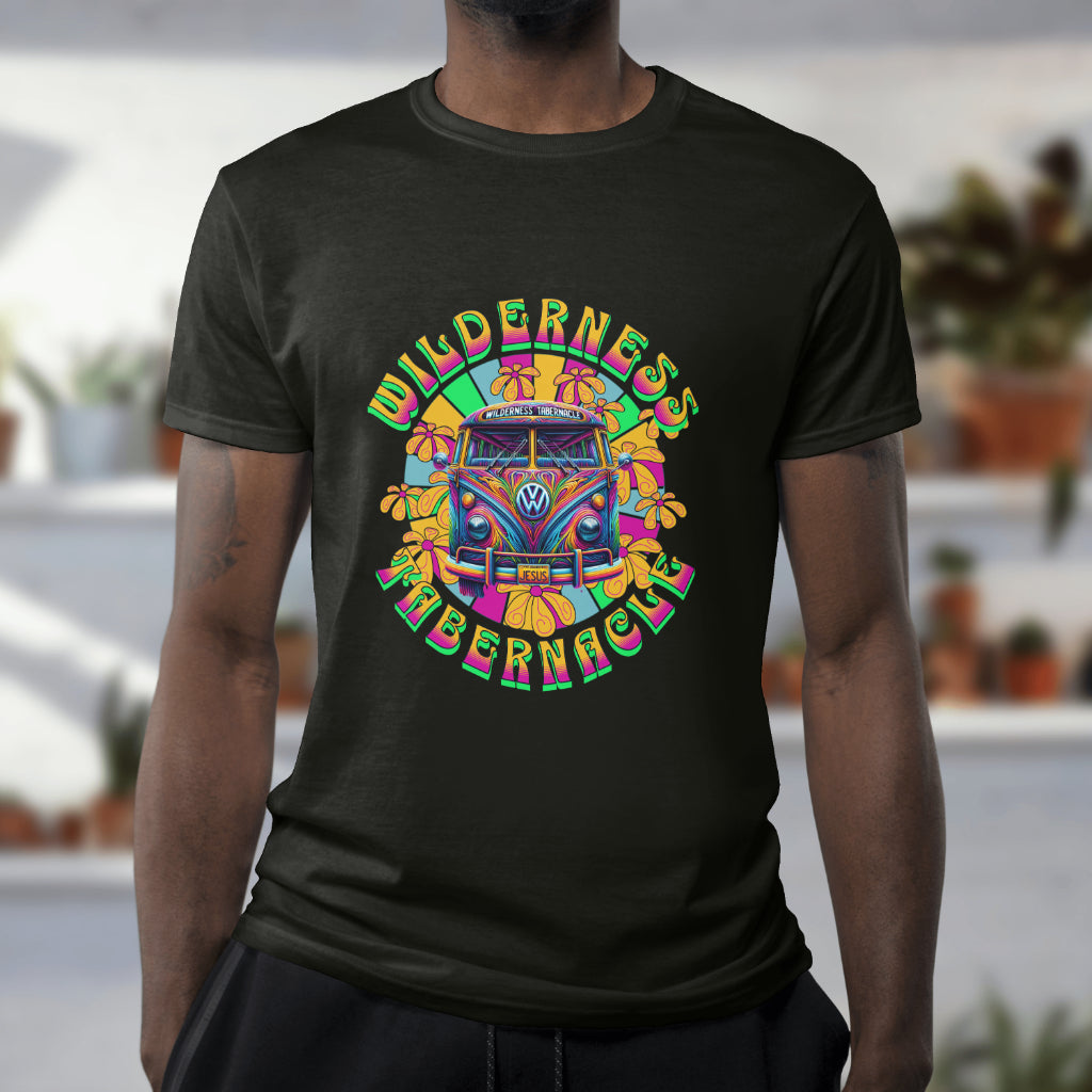 Wilderness Tabernacle T-shirt Green outline | Traverse The Text