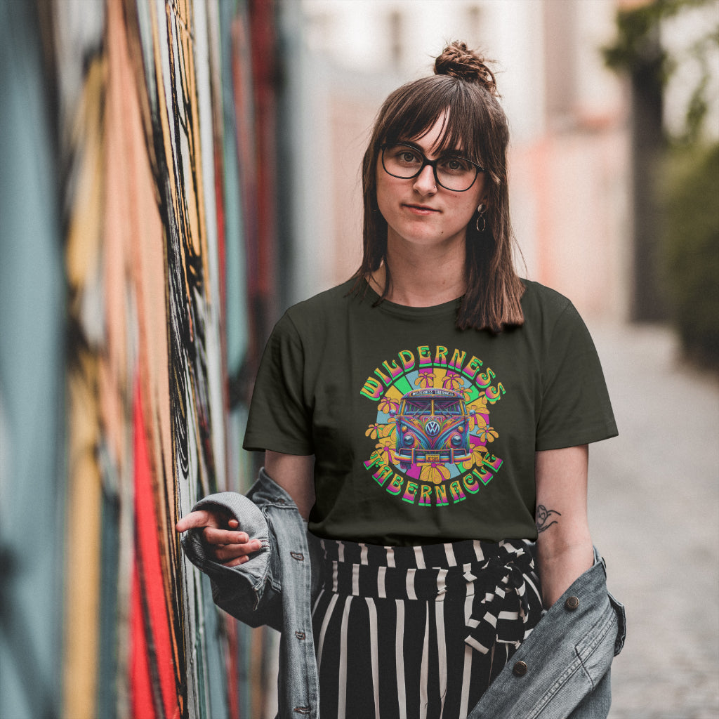 Wilderness Tabernacle T-shirt Green outline | Traverse The Text