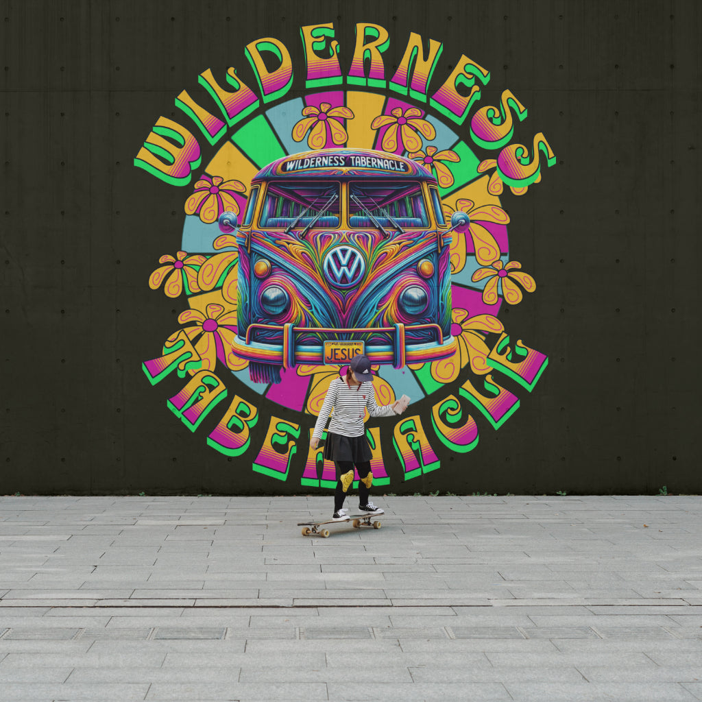 Wilderness Tabernacle T-shirt Green outline | Traverse The Text