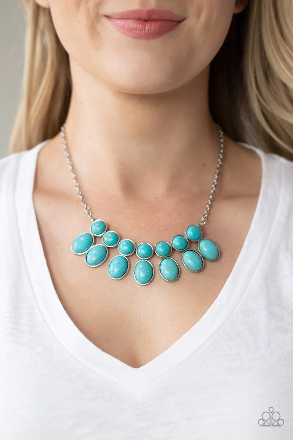 Paparazzi Necklace ~ Environmental Impact - Blue