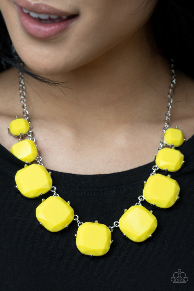 Paparazzi Necklace ~ Prismatic Prima Donna - Yellow