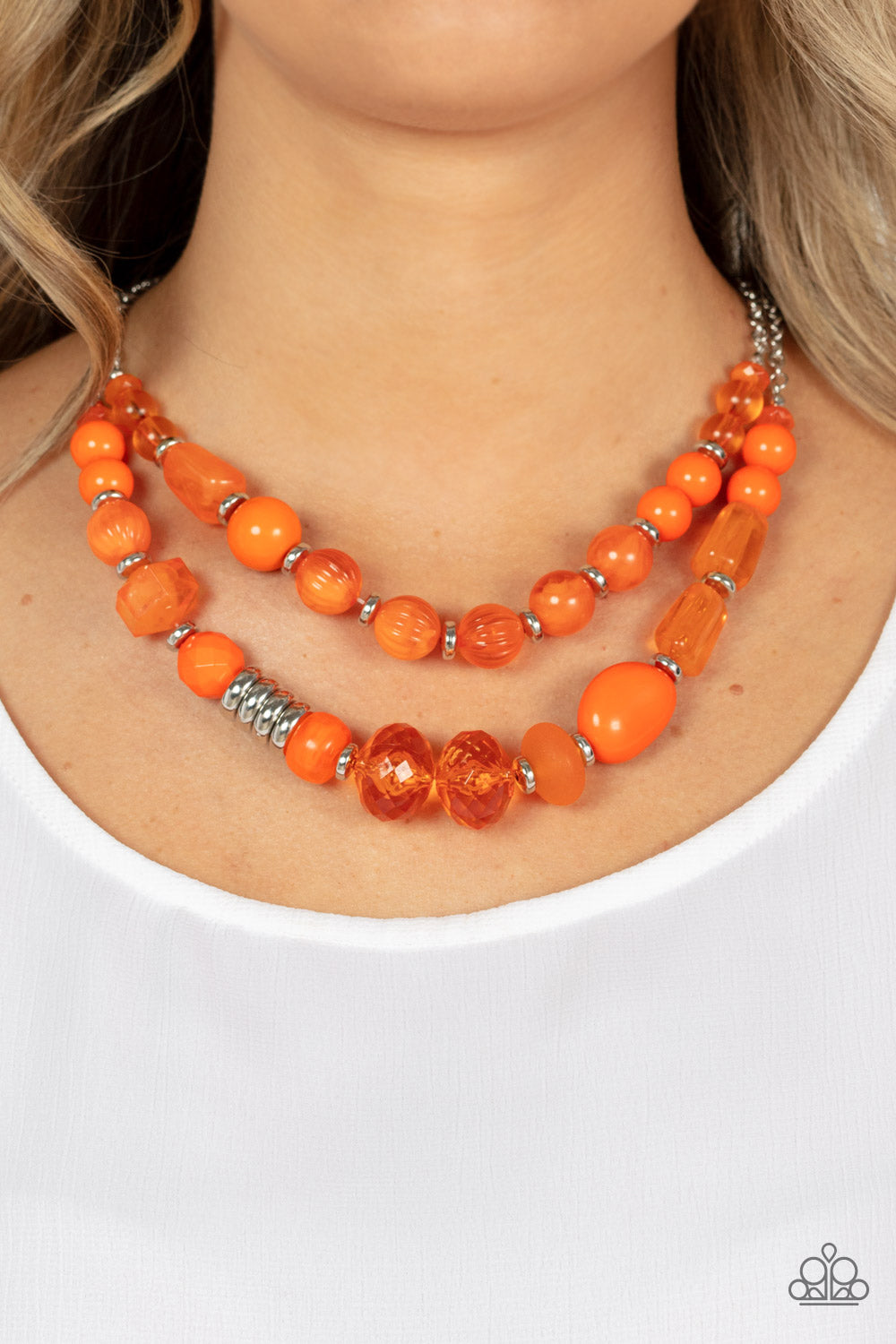 Paparazzi Necklace ~ Pina Colada Paradise - Orange