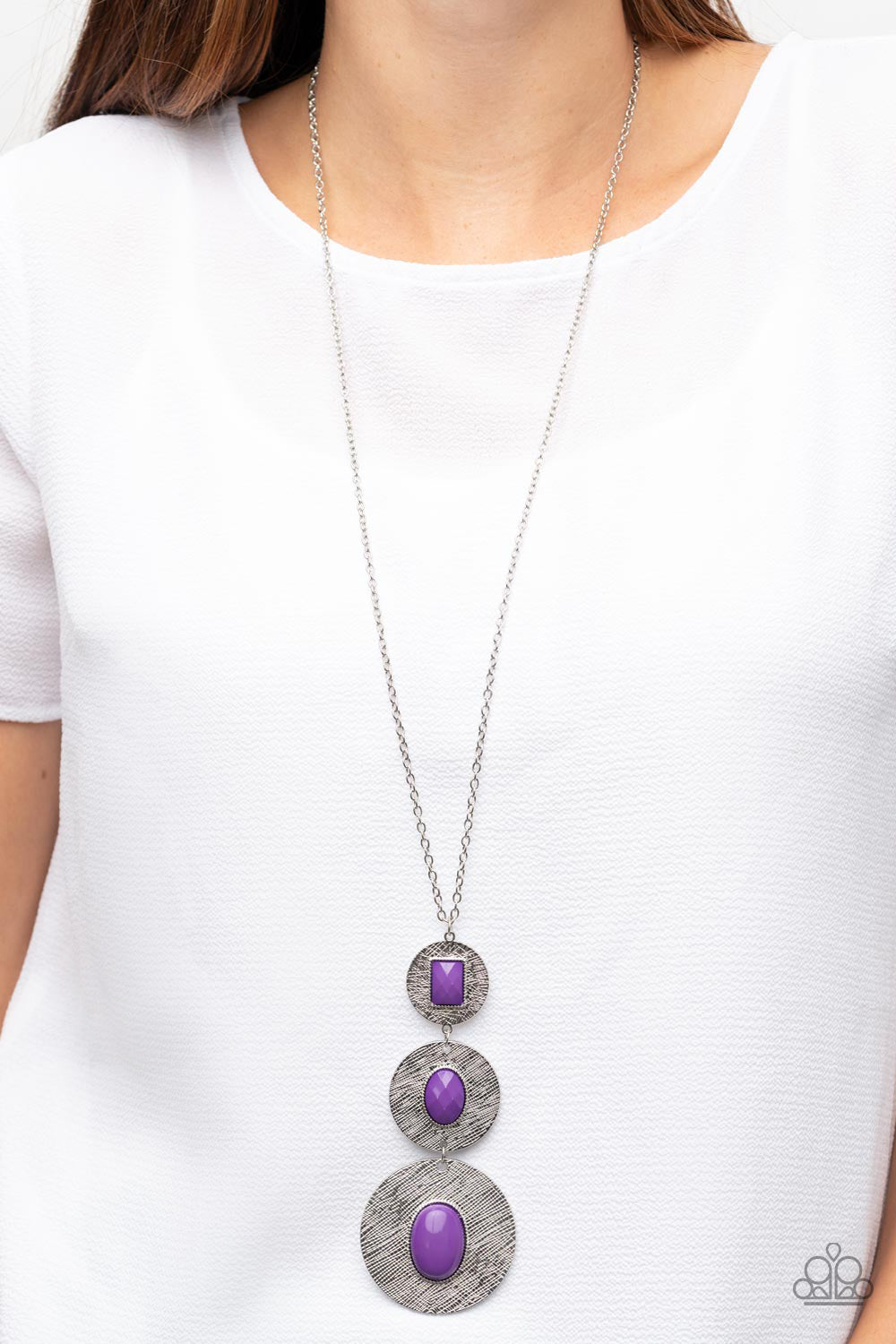 Paparazzi Necklace ~ Talisman Trendsetter - Purple