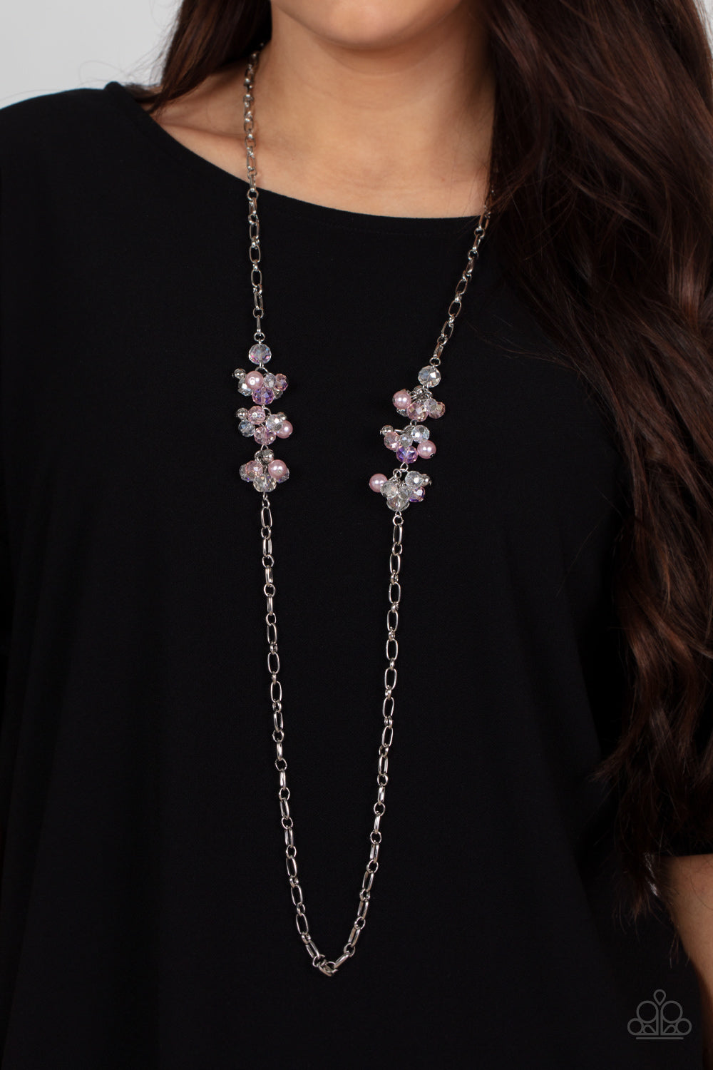 Paparazzi Necklace ~ Poshly Parisian - Pink