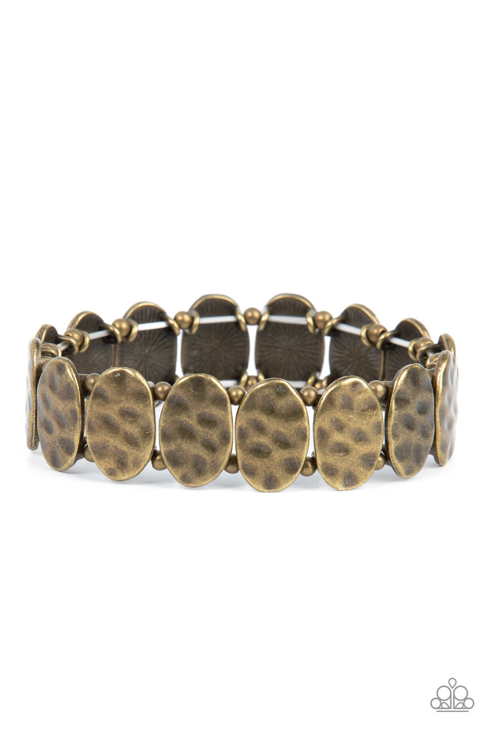 Paparazzi Bracelet ~ Trinket Trek - Brass
