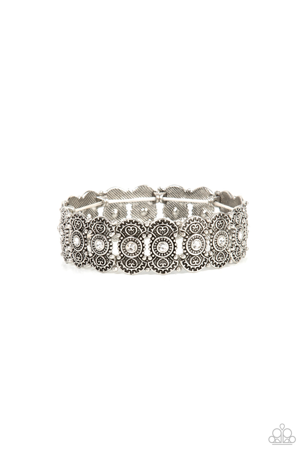 Paparazzi Bracelet ~ Rapturous Romance - White