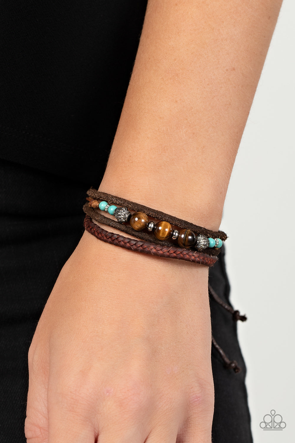 Paparazzi Bracelet ~Tundra Tracker - Blue Urban
