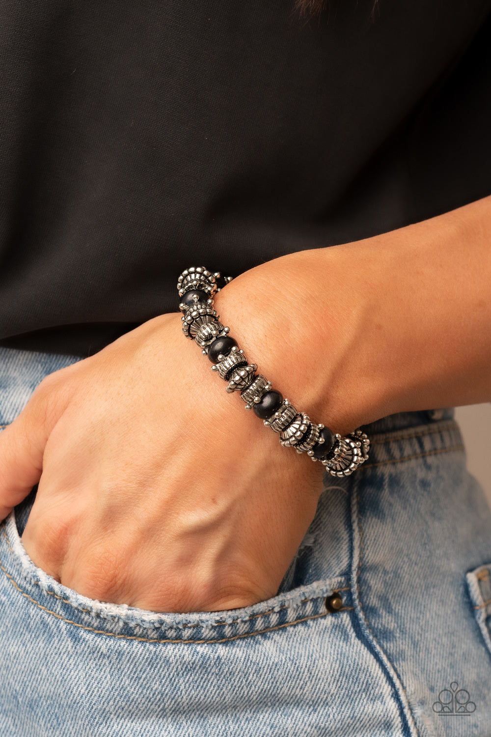 Paparazzi Bracelet ~ Canyon Crusher - Black