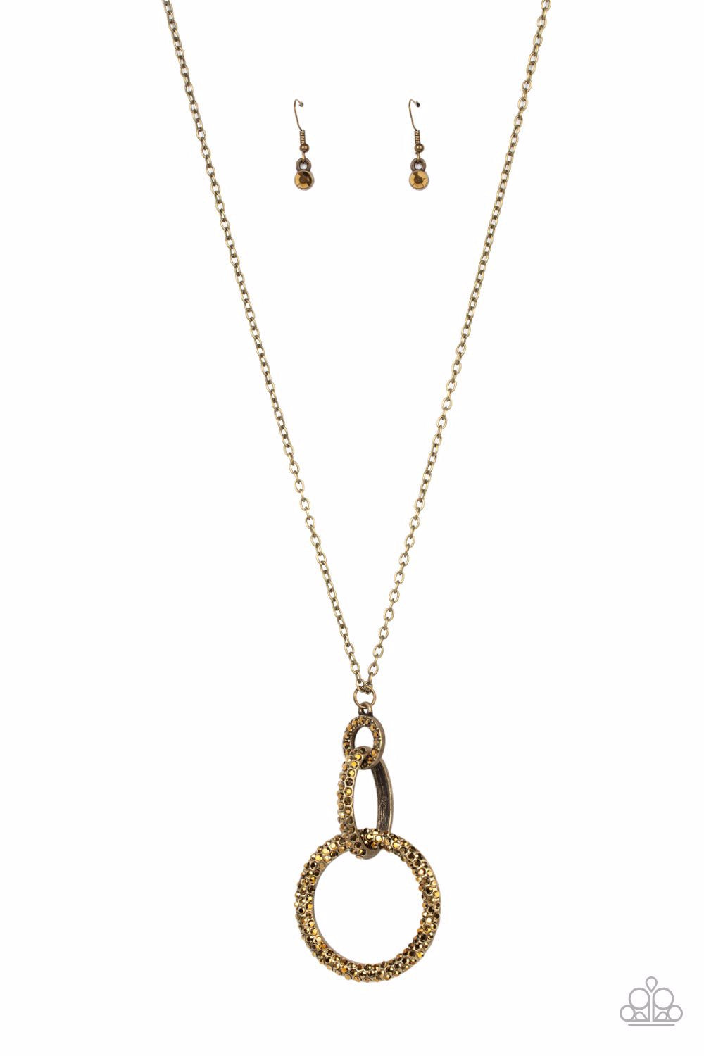 Paparazzi Necklace ~ Radiant Ringleader - Brass