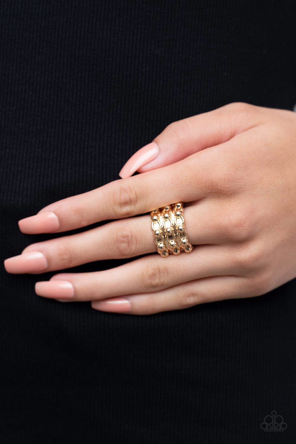 Paparazzi Ring ~ Dauntless Demeanor - Gold