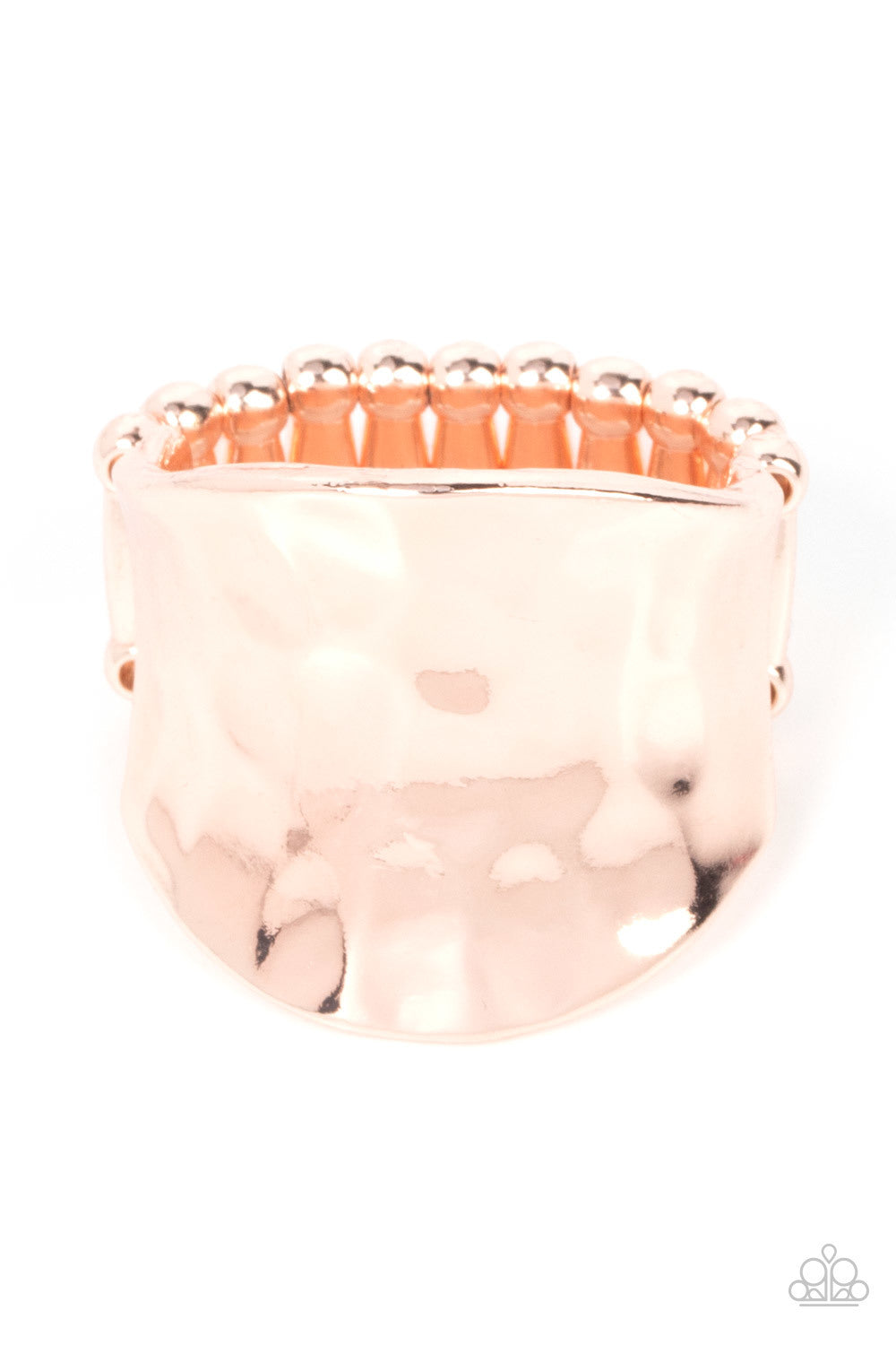 Paparazzi Ring ~ Hammer Down - Rose Gold