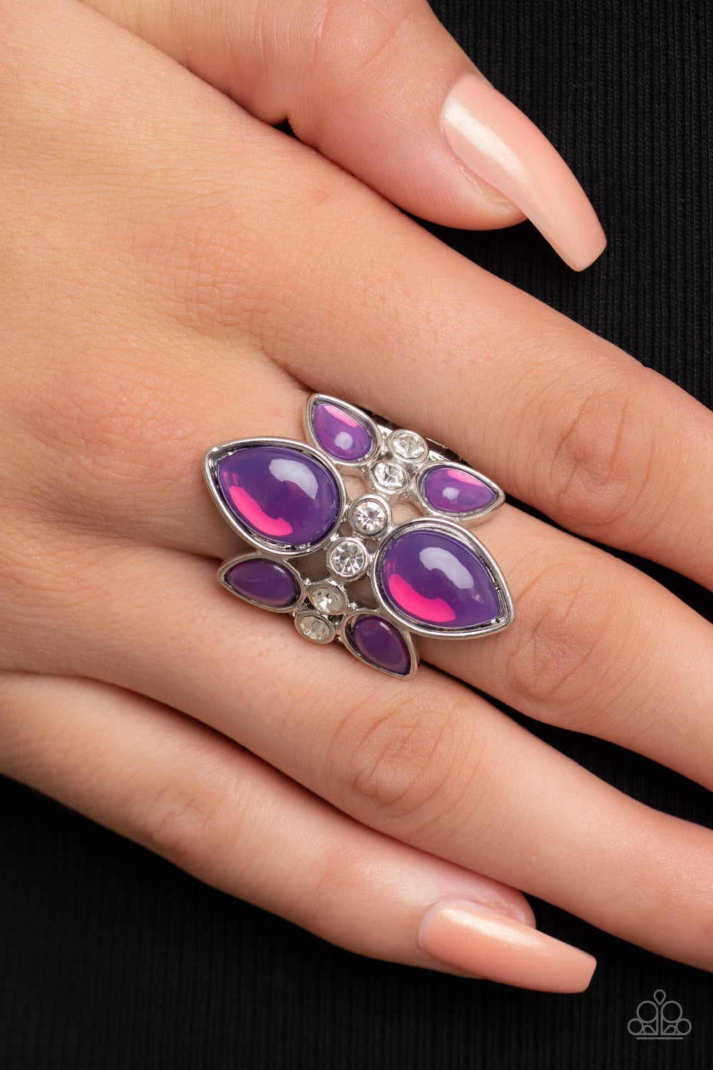 Paparazzi Ring ~ TRIO Tinto - Purple