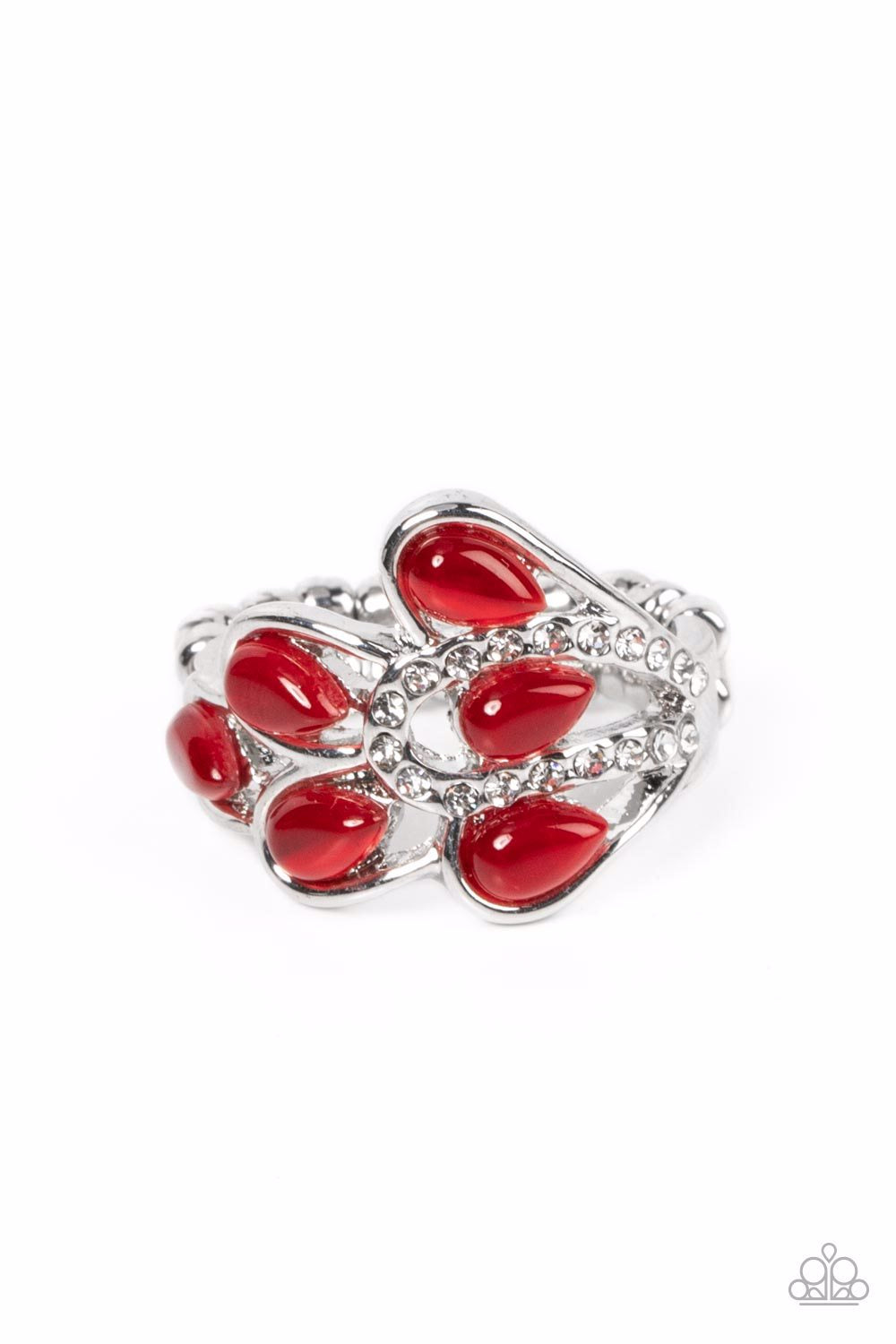 Paparazzi Ring ~ Cats Eye Cadence - Red