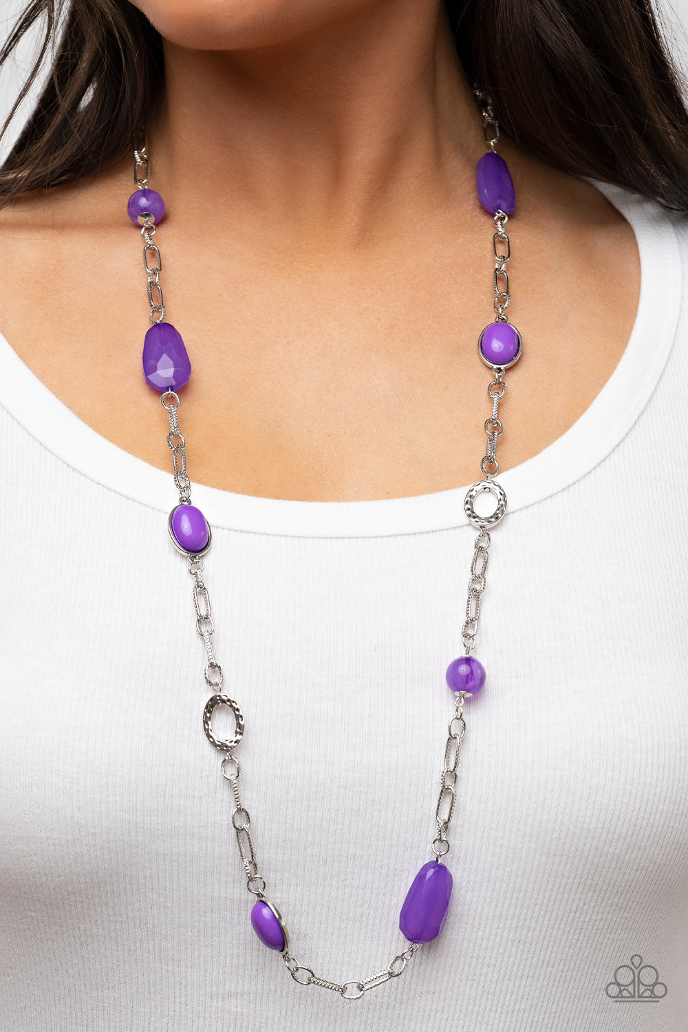 Paparazzi Necklace ~ Barcelona Bash - Purple