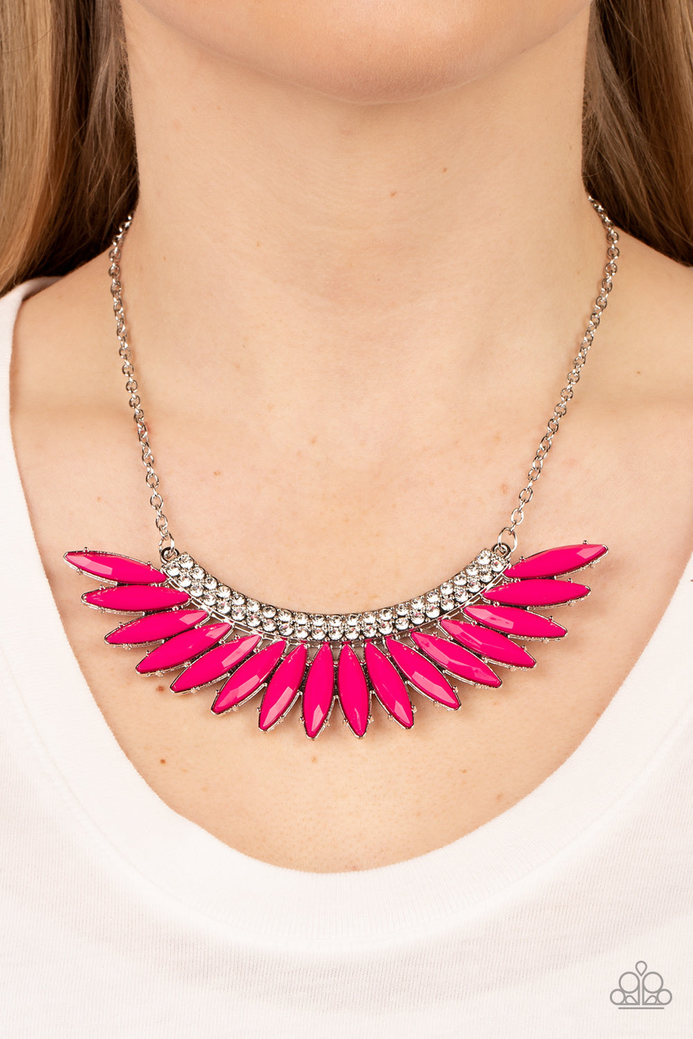 Paparazzi Necklace ~ Flauntable Flamboyance - Pink