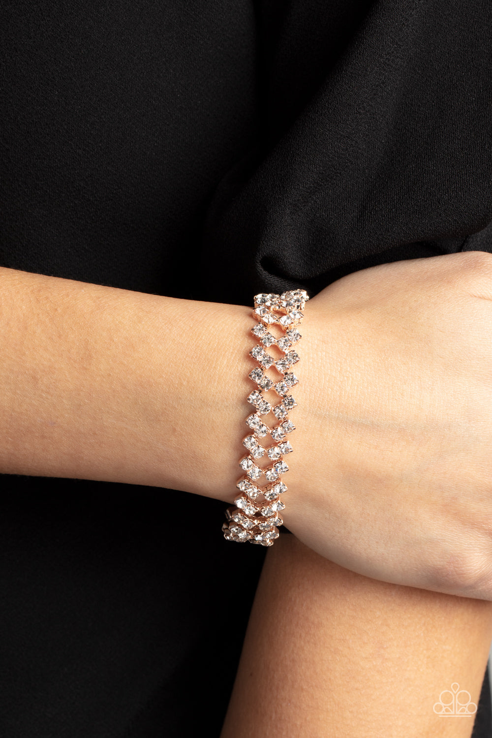Paparazzi Bracelet ~ Seize the Sizzle - Rose Gold