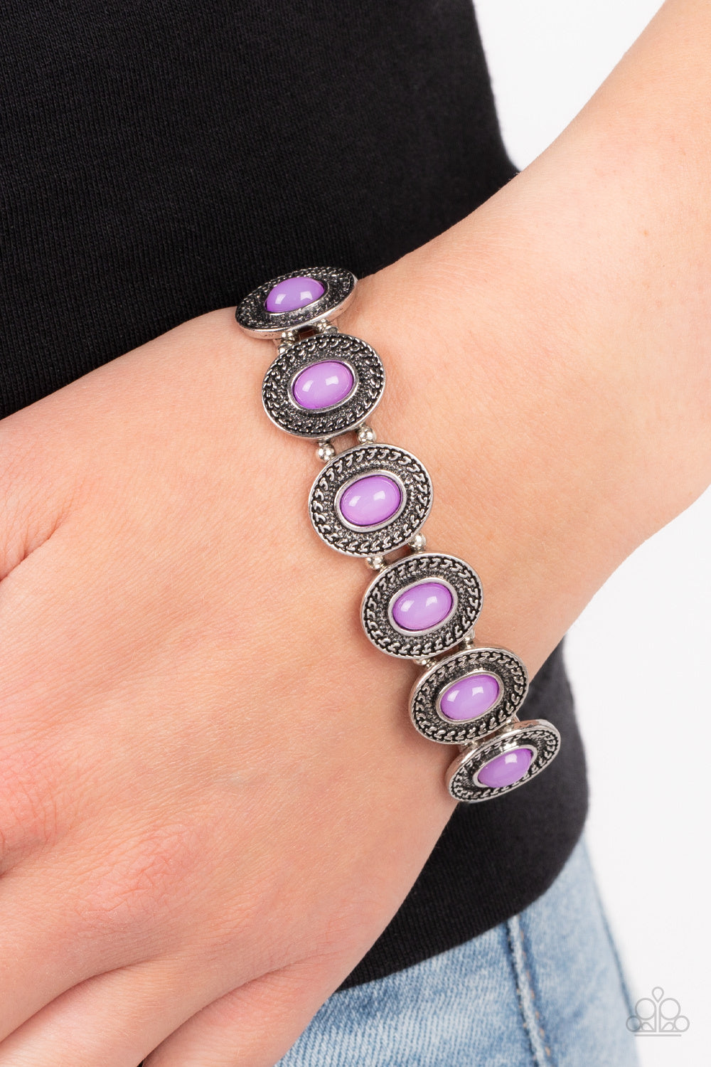 Paparazzi Bracelet ~ Dainty Delight - Purple