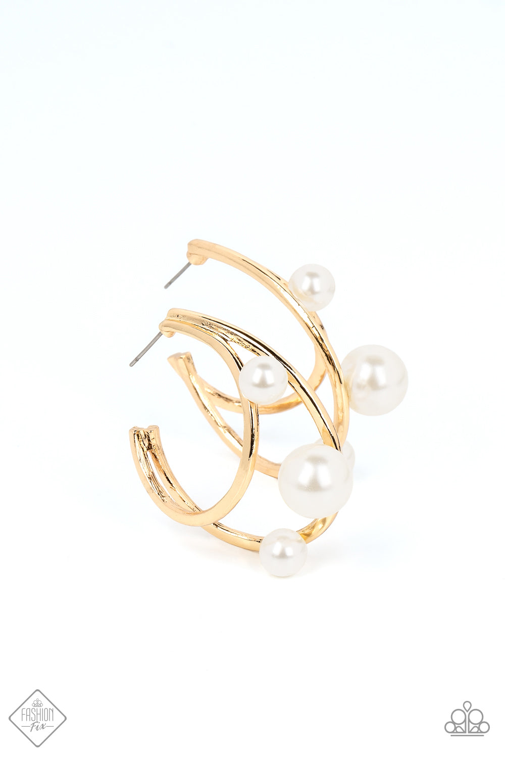 Paparazzi Earrings ~ Metro Pier - Gold