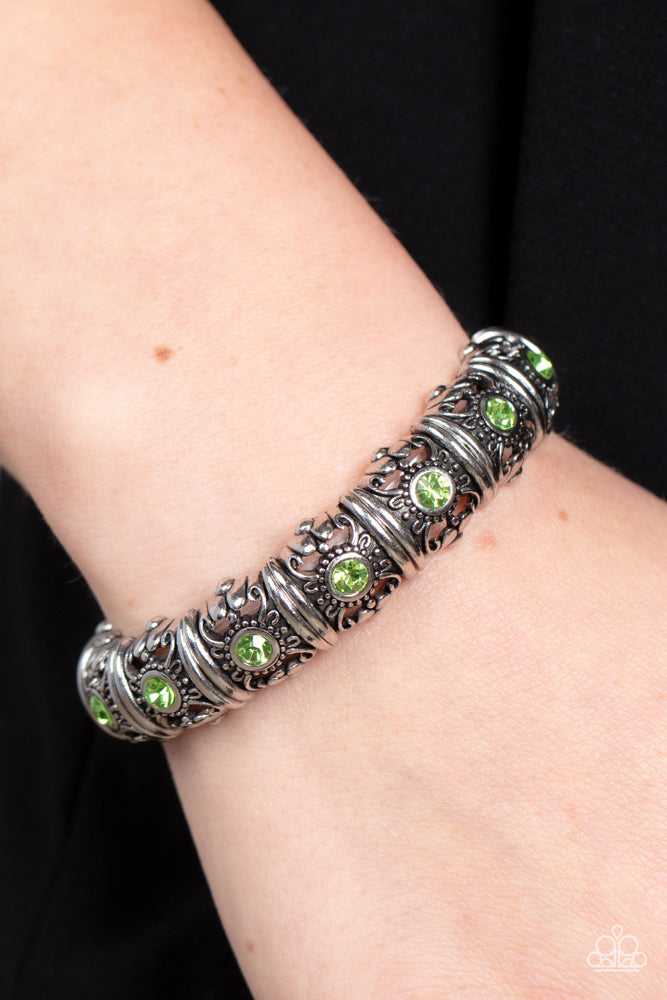 Paparazzi Bracelet ~ Ageless Glow - Green