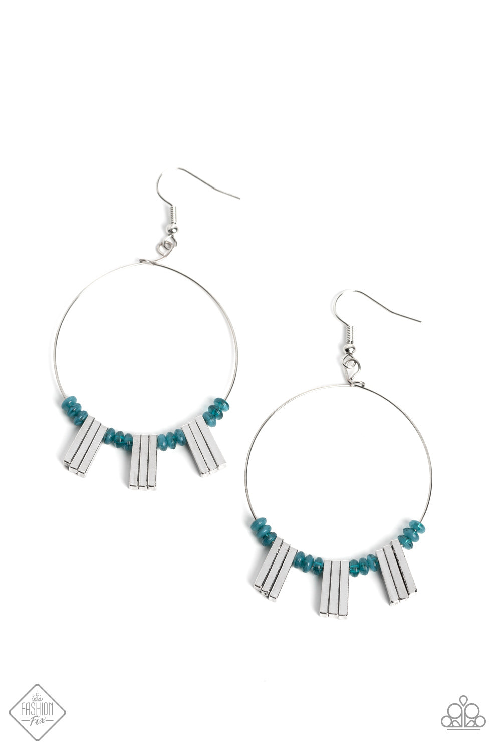 Paparazzi Earrings~ Luxe Lagoon - Blue