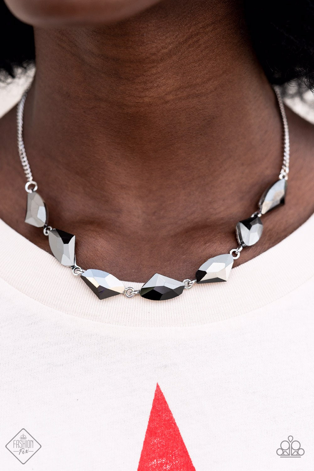 Paparazzi Necklace~ Raw Rapture - Silver