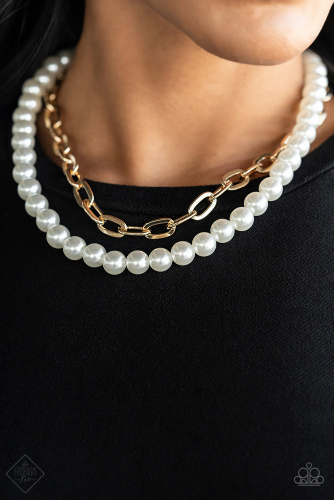 Paparazzi Necklace ~ Suburban Yacht Club - Gold