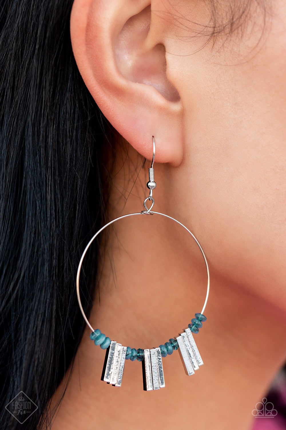 Paparazzi Earrings~ Luxe Lagoon - Blue