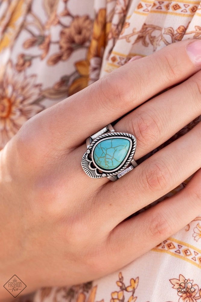 Paparazzi Ring ~ Rural Rapids - Blue