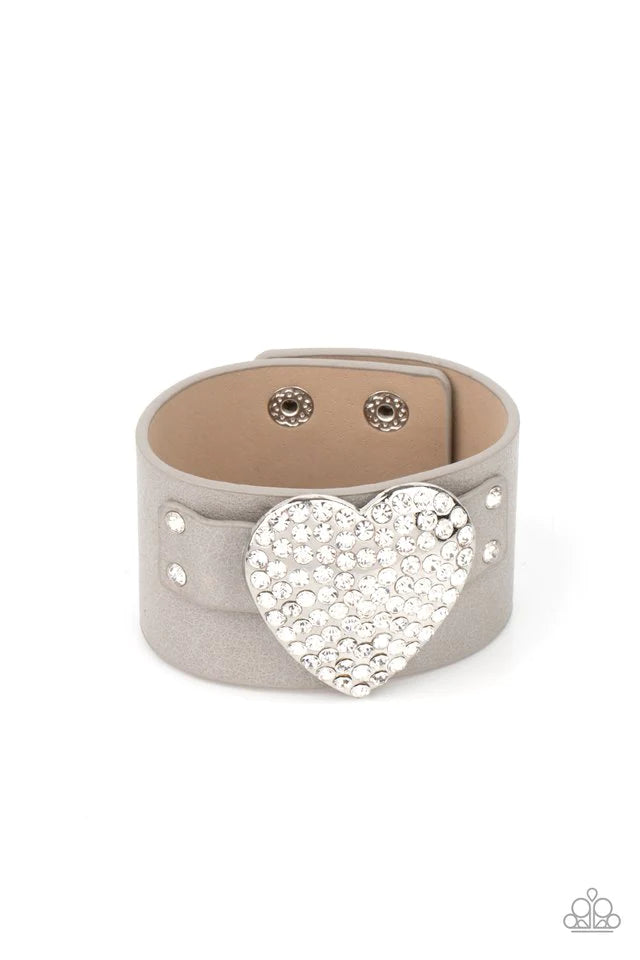 Paparazzi Bracelet ~Flauntable Flirt - Silver