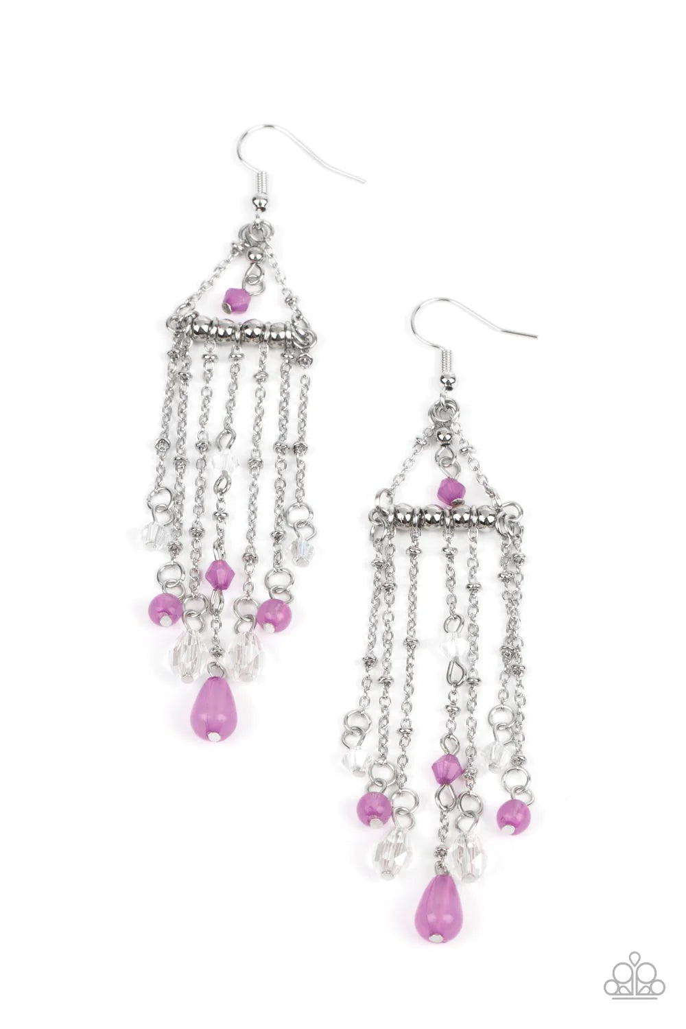 Paparazzi Earrings ~ Marina Breeze - Purple