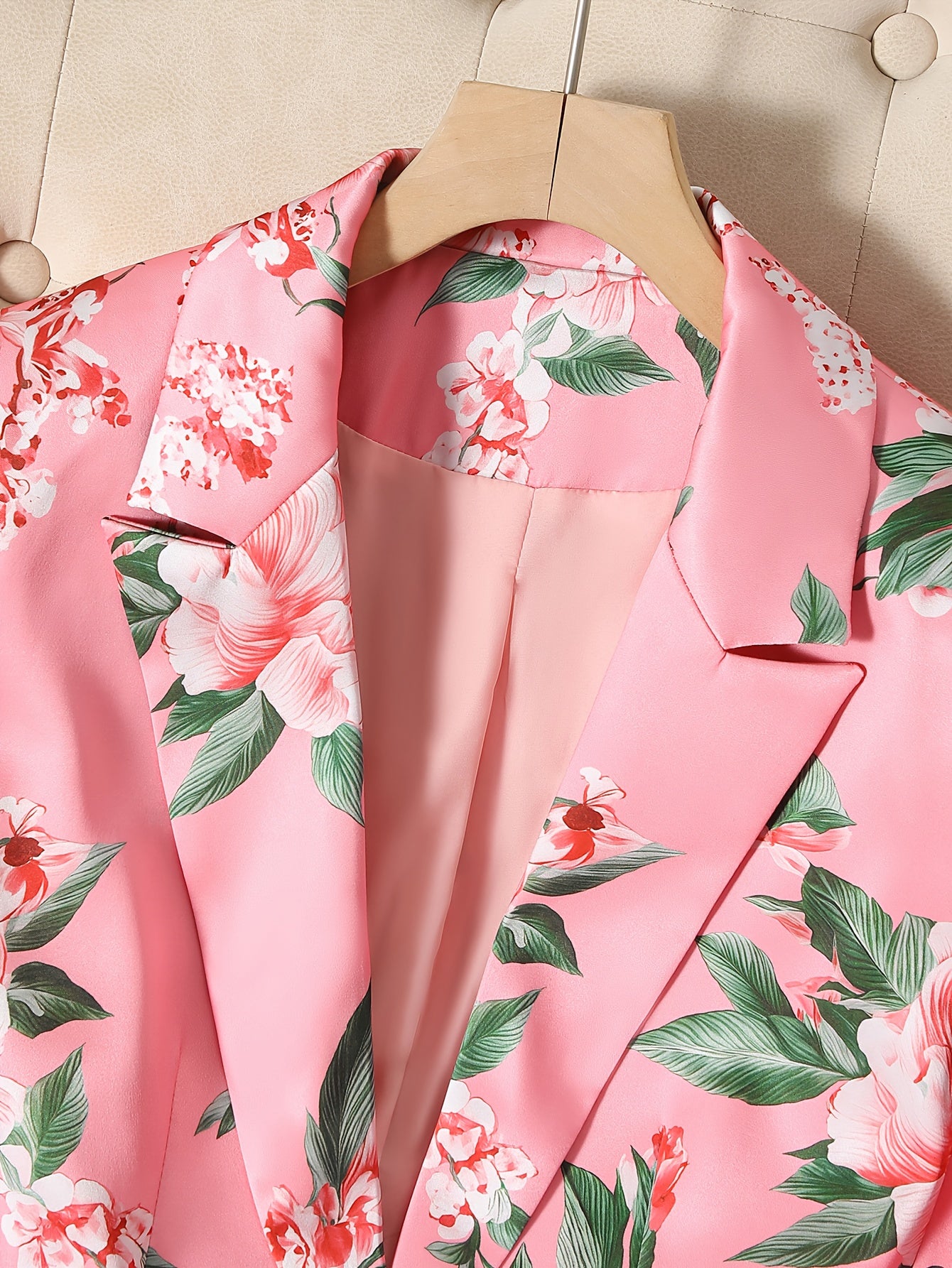 Floral Satin Blazer for Women | BeJeweled By Julie