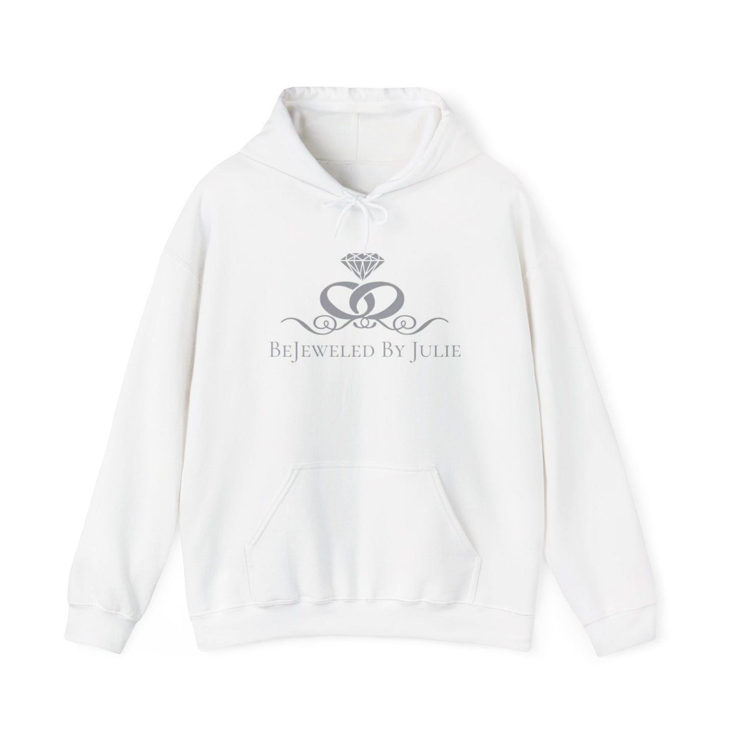 Bejewelled By Julie Hoodie – Elegant Diamond Logo Pullover
