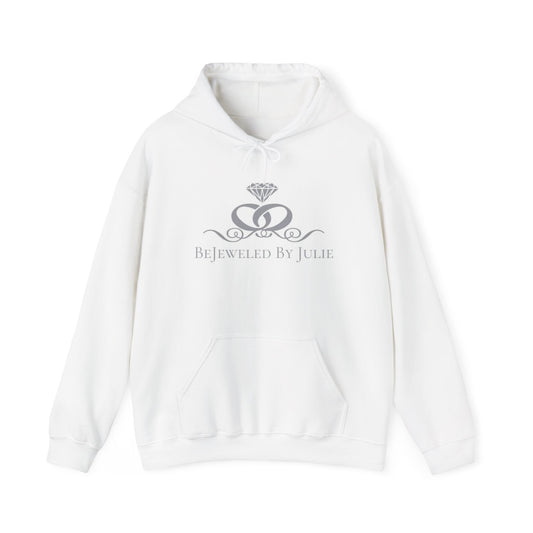 Bejewelled By Julie Hoodie – Elegant Diamond Logo Pullover