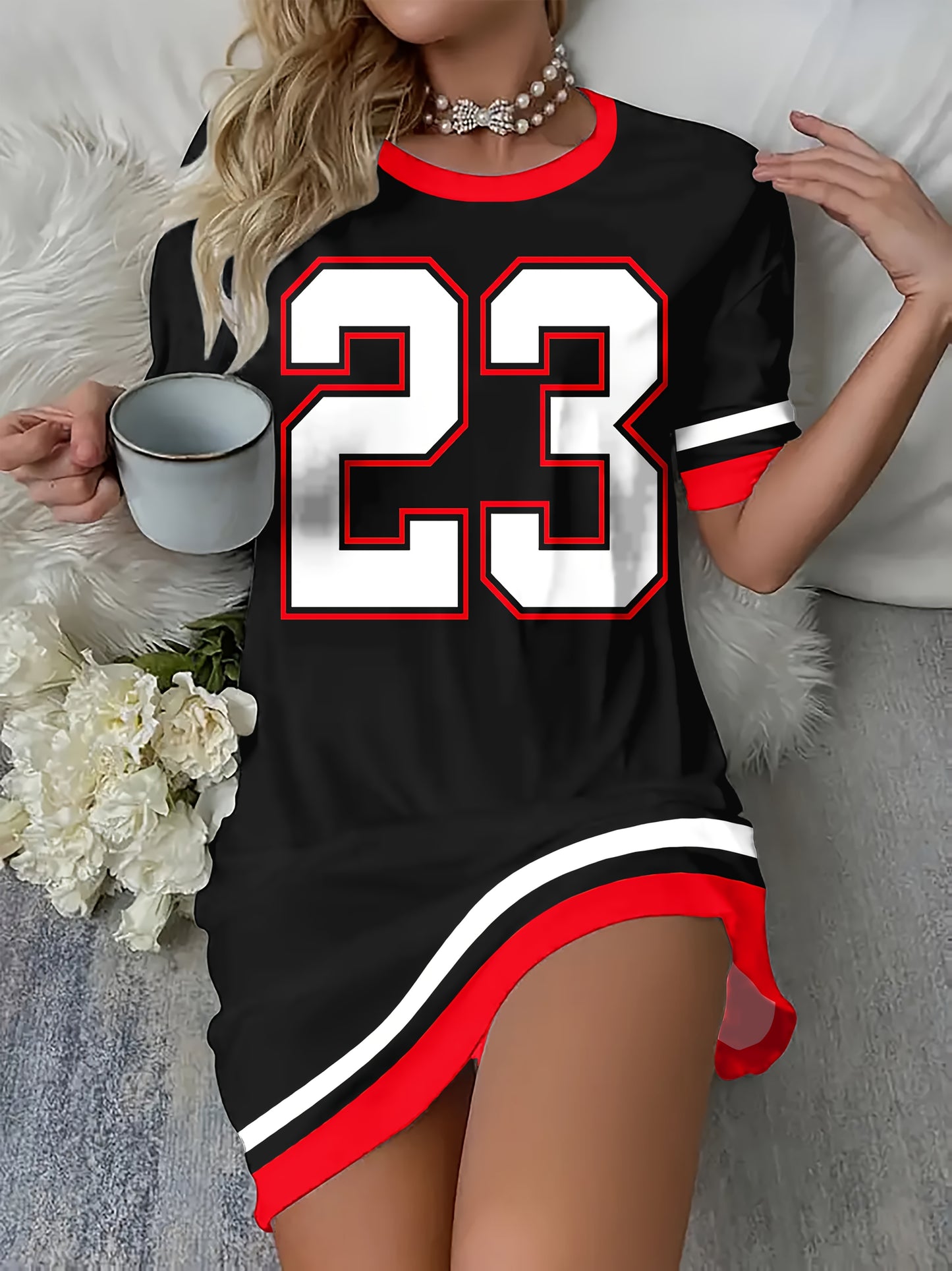 "23" Mid-lenth Jersey Dress | BeJeweled By Julie