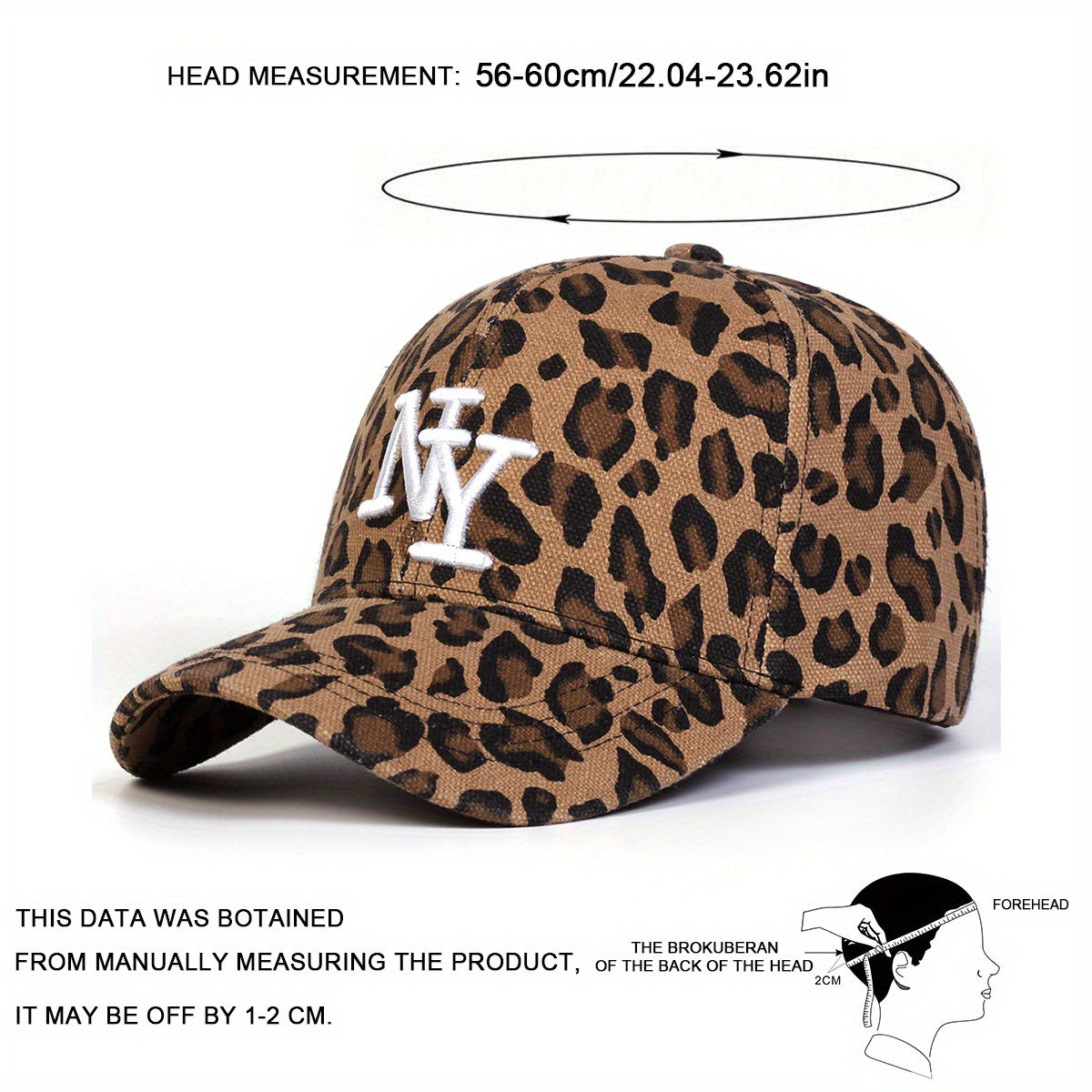 Leopard Print Women's Baseball Cap | BeJeweled By Julie