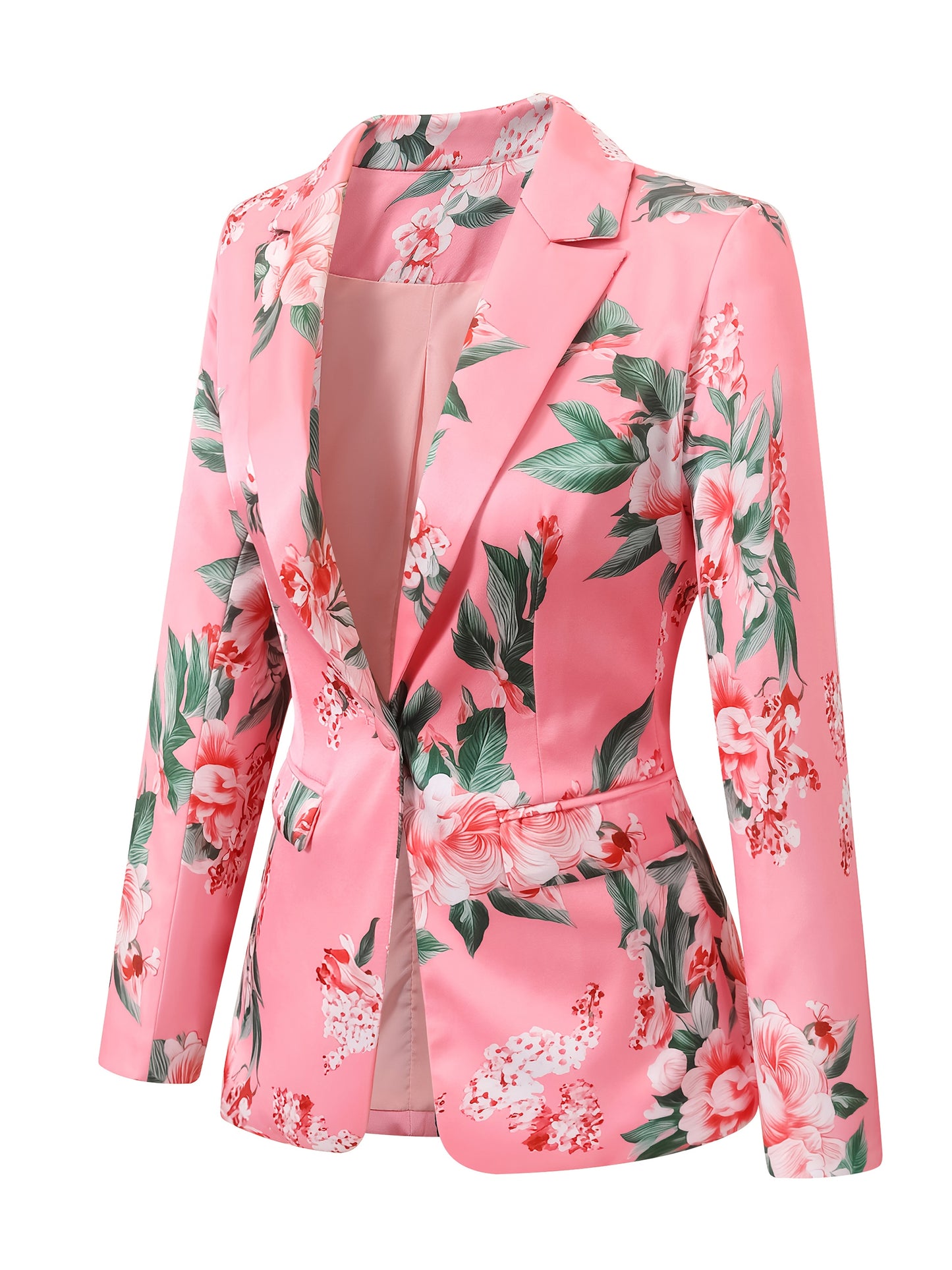 Floral Satin Blazer for Women | BeJeweled By Julie