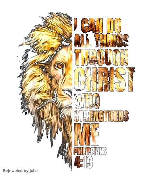 Lion Graphic Hoodie — "I Can Do All Things" Inspirational Sweatshirt