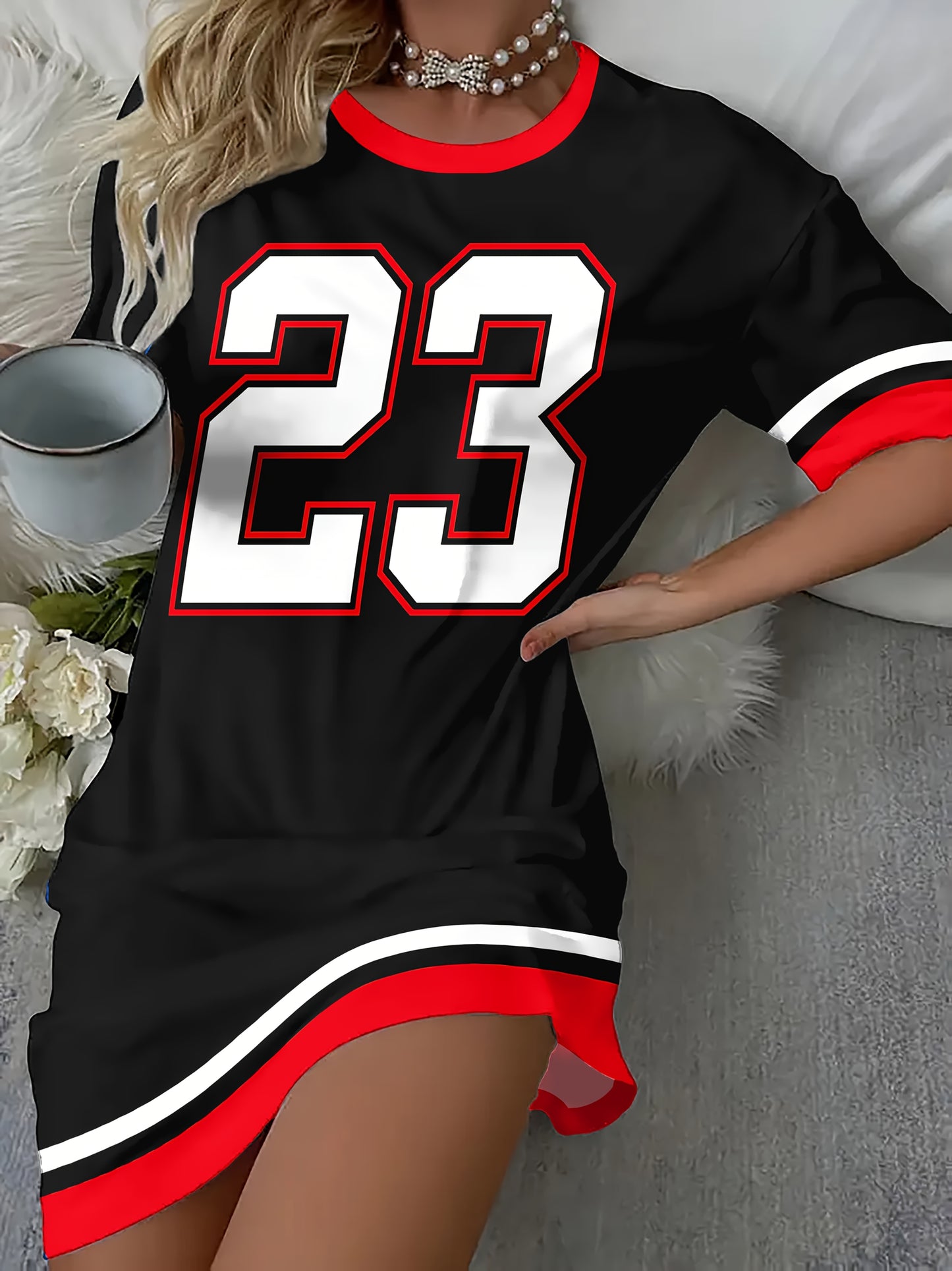 "23" Mid-lenth Jersey Dress | BeJeweled By Julie