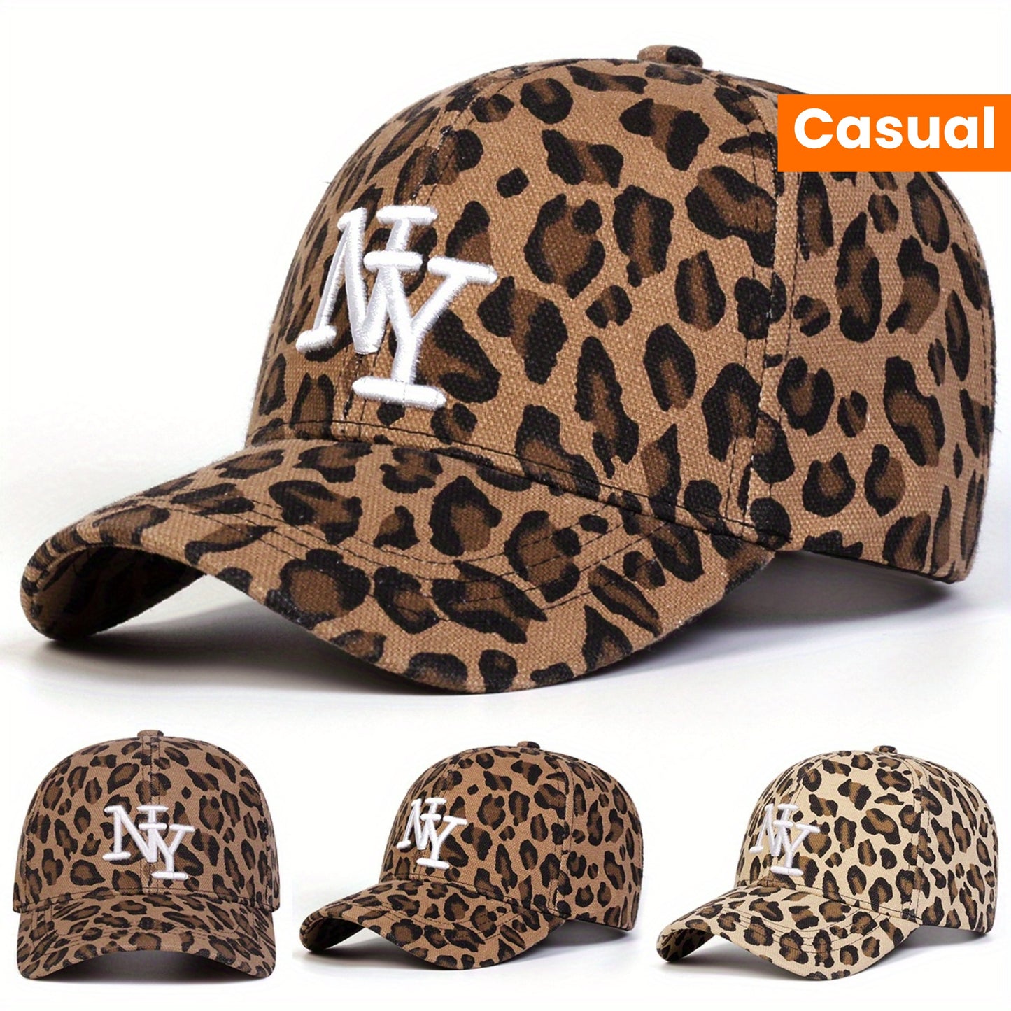 Leopard Print Women's Baseball Cap | BeJeweled By Julie