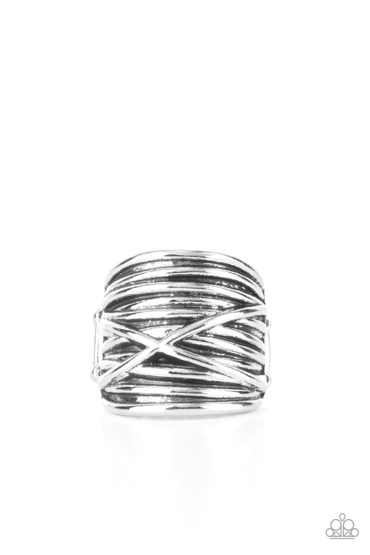 Paparazzi Ring ~Urban Overlap - Silver