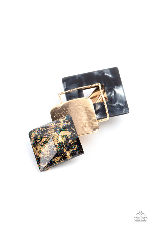 Paparazzi Hair Accessories ~ Geometrically Gatsby - Black