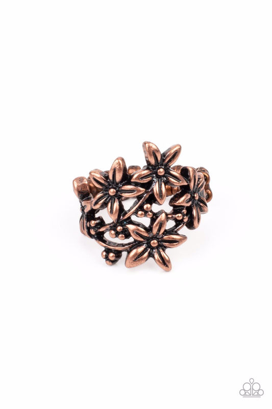 Paparazzi Ring ~ Prairie Primrose - Copper