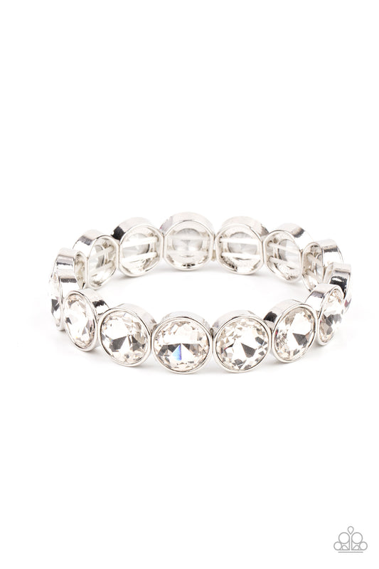 Paparazzi Bracelet ~ Radiant on Repeat - White